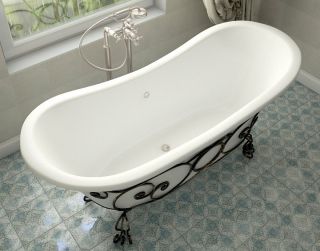 Кованая подставка для ванны Эстет Бостон ФР-00000719 патина