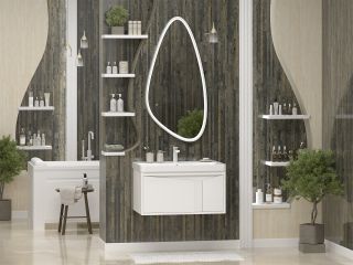 Подвесная тумба под раковину Brevita Cascade УТ000026695 80 см белый