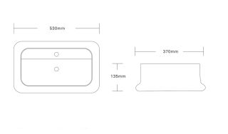 Раковина Cerutti SPA CR0061 53см белый