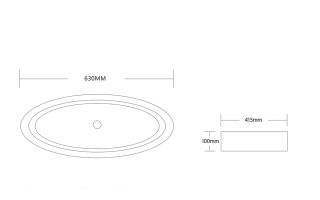 Раковина Cerutti SPA CR7045 63см белый