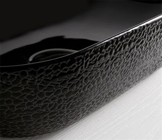 Раковина CeramaLux  D1302H004  черная 50 см