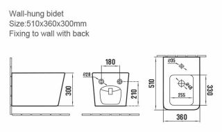 Биде подвесное Boheme Zen 967-BIDET-W белый глянец