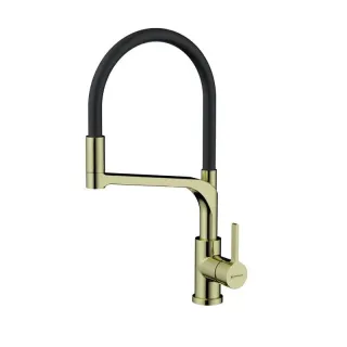 Смеситель для кухни Omoikiri Sinto 2 Plus LG-BL светлое золото/чёрный