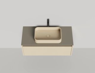 Подвесная тумба Salini Domino 27D110 100см эмаль/гладкий фасад