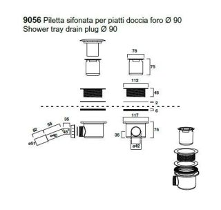 Сифон для поддона Kerasan Retro 905691 золото