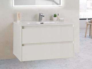 Тумба под раковину BelBagno подвесная 80x50см Bianco Opaco KRAFT 39-800/390-2C-SO-BO