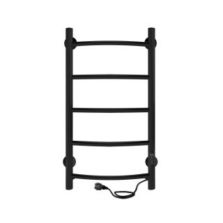 Полотенцесушитель электрический Indigo Arc Lux LCALE80-40BRRt 80x40 см чёрный муар