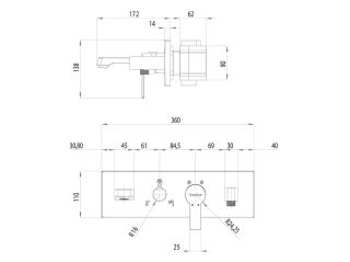 Teska Душевой набор скрытого монтажа LIFE AS3100W