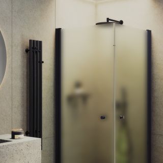 Душевой уголок MaybahGlass MGY-1293-6 80x80см чёрный