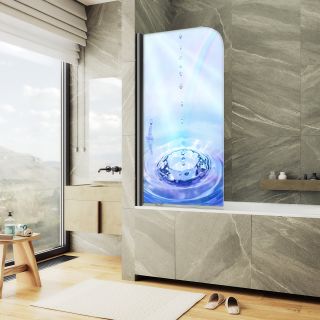 Шторка на ванну MaybahGlass ФП012 MGV-928-ФП012-6 60см фотопечать