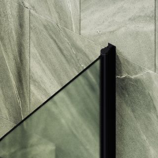 Шторка на ванну MaybahGlass MGV-781-6 60см чёрный