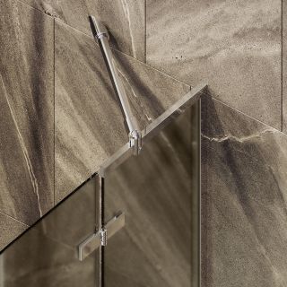 Шторка на ванну MaybahGlass MGV-918-4 99см хром глянцевый