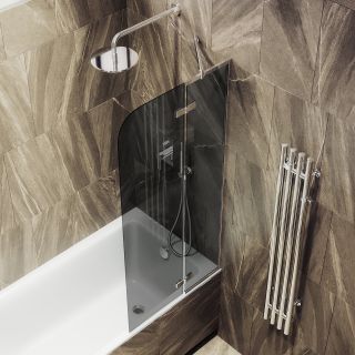 Шторка на ванну MaybahGlass MGV-659-4 69см хром глянцевый