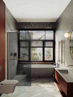 Душевая перегородка MaybahGlass MGD-729-2ш 79см бронза