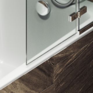 Шторка на ванну MaybahGlass MGV-920-4 99см хром глянцевый