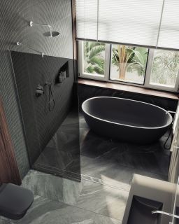 Душевая перегородка MaybahGlass MGD-698-5у 79см хром матовый