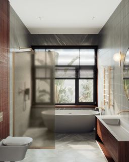 Душевая перегородка MaybahGlass MGD-697-2у 79см бронза