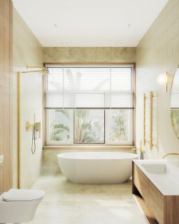 Душевая перегородка MaybahGlass MGD-695-3ш 79см золото