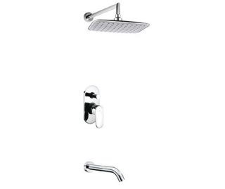 Wasserkraft А13031 Встраиваемый комплект для ванны с изливом и верхней душевой насадкой