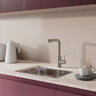 Смеситель для кухни IDDIS Rule RULSTLFi05 с фильтром сталь