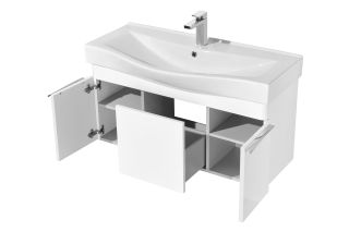 Тумба под раковину Акватон Беверли 100см белый 1A236701BV010