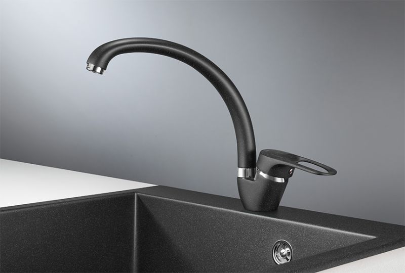 Смеситель Granula для кухни ST-03 черный