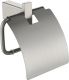 Настенный бумагодержатель с крышкой Grocenberg AC0029 (Никель)