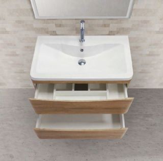 Тумба под раковину BelBagno подвесная 90x50см Rovere Rustico ACQUA-900-2C-SO-RR