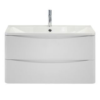 Тумба под раковину BelBagno подвесная 90x50см Bianco Lucido ACQUA-900-2C-SO-BL