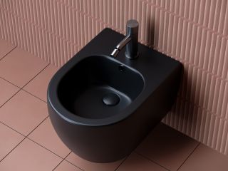 Биде подвесное Ceramica Nova Play CN3002MB чёрный матовый