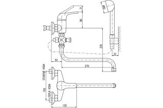 Смеситель для ванны Rav Slezak SAZAVA SA356.5/1 хром