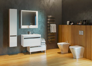 Зеркало Акватон Капри 80см белый 1A230402KP010