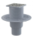 Сливной трап AlcaPlast 105 ? 105/50/75 решетка - хром APV202