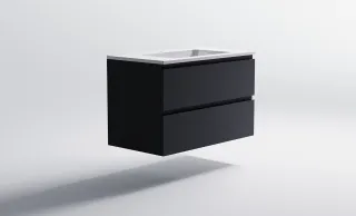 Тумба с раковиной Astra-Form Альфа 3060007ral7024+04010008 90 см тёмно-серый матовый