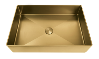 Раковина AltroBagno Solido 001021 OrSp из нержавеющей стали золото матовое