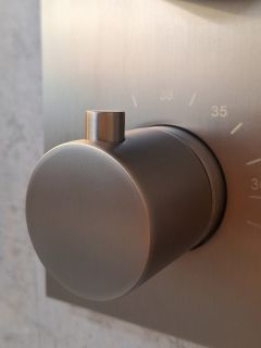 Душевая система с термостатом AltroBagno Unione 040409 GrMt оружейная сталь