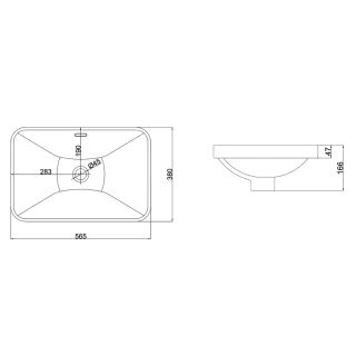 Раковина чаша Velvex 78537, белый