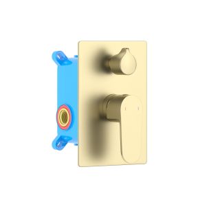 Встраиваемый смеситель для ванны Aquatek Оберон AQ1246BG шлифованное золото