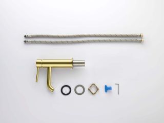 Смеситель для раковины Aquatek Европа AQ1310BG шлифованное золото