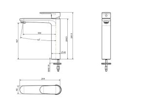 Смеситель для раковины Aquatek Ника AQ1804MB черный