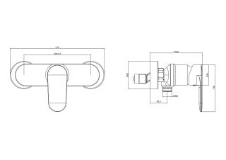 Смеситель для душа Aquatek Ника AQ1860MB черный