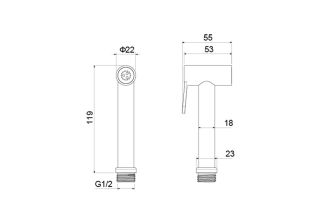 Гигиенический ручной душ Aquatek  AQ2057CR хром