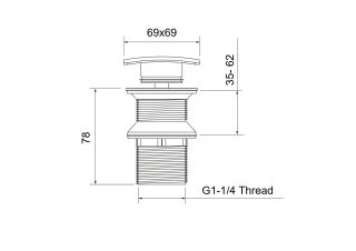 Сливной набор для раковины Aquatek AQ6004MB черный