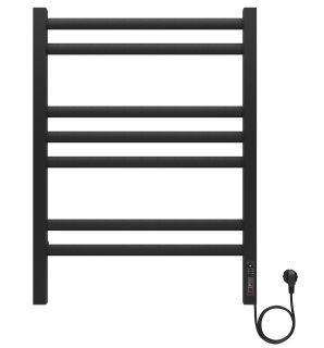 Электрический полотенцесушитель Aquatek Поларис AQ EL KO0770BL П7 50x70см чёрный муар