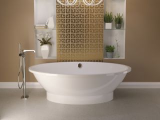 Ванна из искусственного камня AquaStone Кантри 188x94см белый