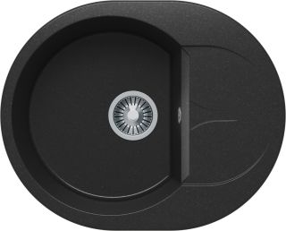 Мойка кухонная Polygran ATOL-620 чёрный 678958