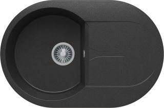 Мойка кухонная Polygran ATOL-760 чёрный 679016
