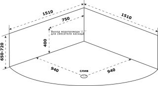 Акриловая ванна Azario Азура АЗВ0001 150х150