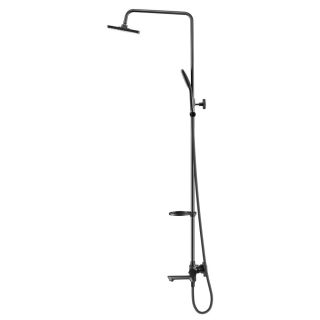 Душевая стойка Swedbe Hermes 5117B  с термостатическим смесителем для ванны чёрный