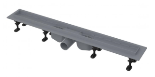 Душевой лоток AlcaPlast с порогами для перфорированной решетки или решетки под кладку плитки 85см хром APZ12-850